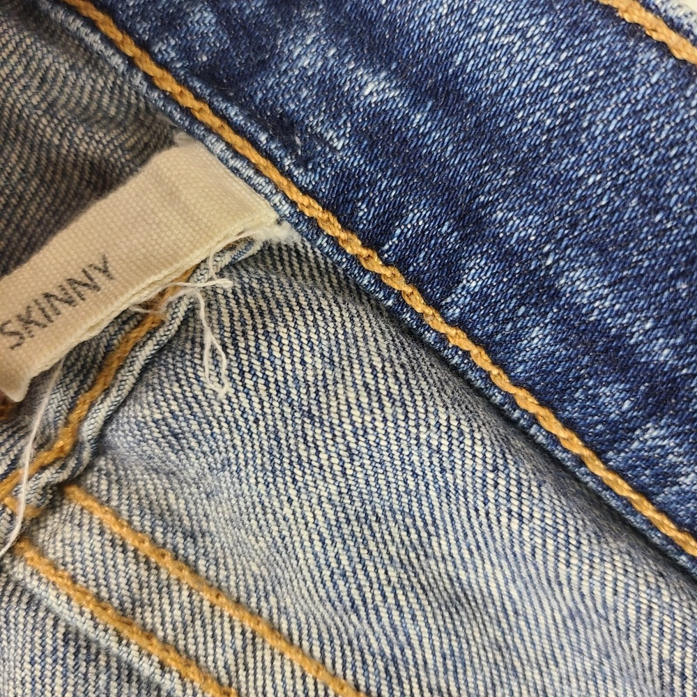 Rag Bone Jeans Womens 27 Skinny Distress‎ Little Five Medium Wash Blue - Picture 9 of 14